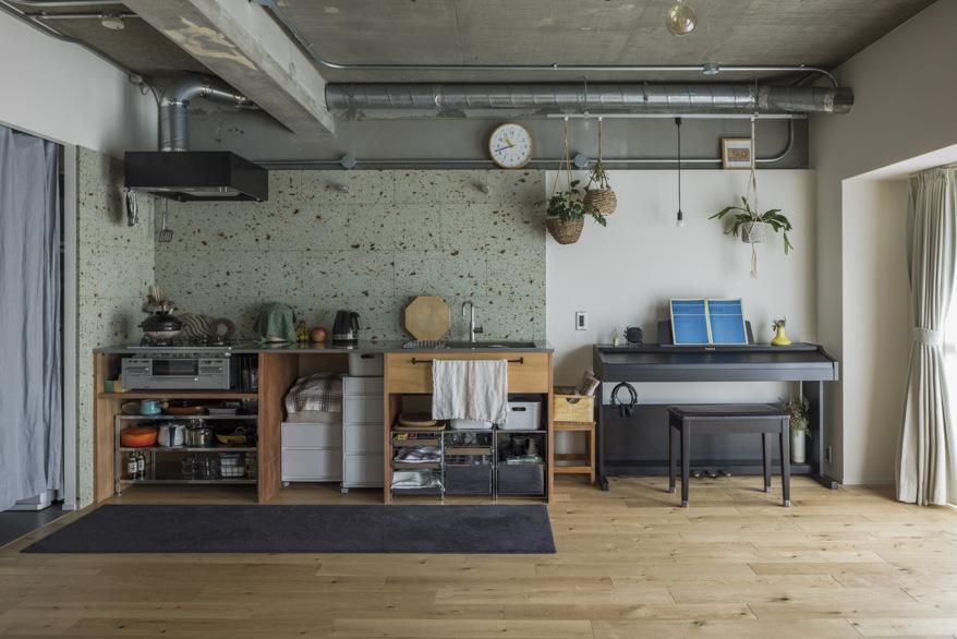 「手塩にかけて育てる家」のキッチン