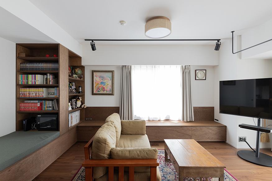 「Folks Nest」のリビングダイニング