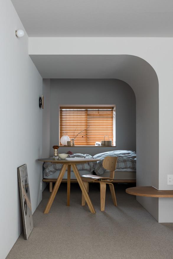 「まるく つつまれて」のベッドスペース