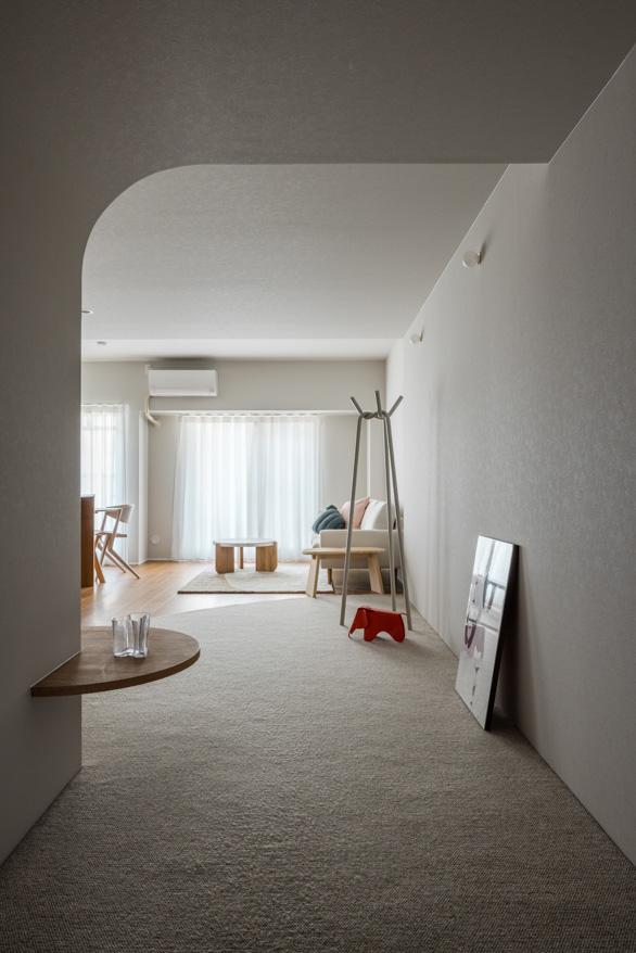 「まるく つつまれて」のベッドスペース