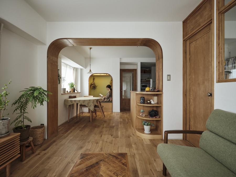 「透明な境界」のリビング