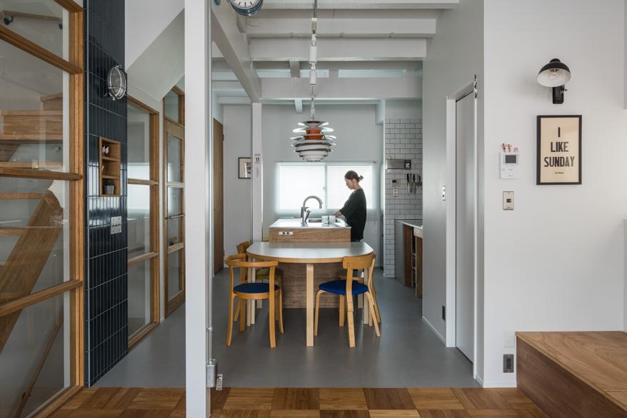 「住み継ぐ家」のダイニング(2階)