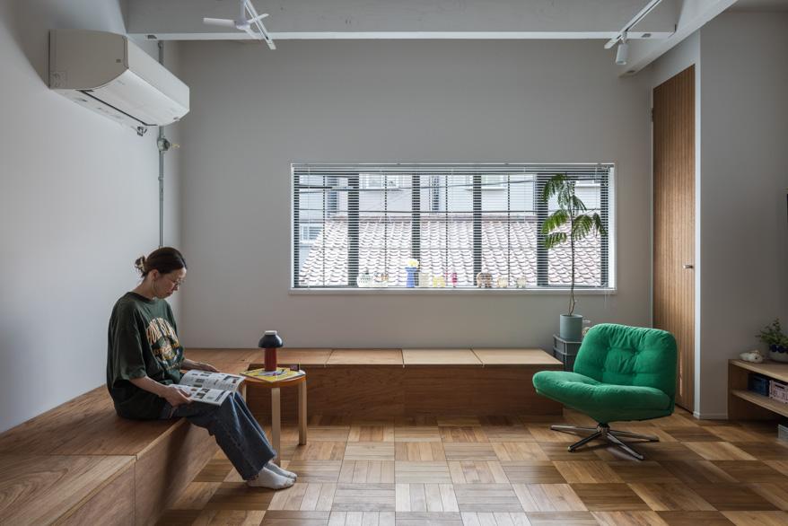 「住み継ぐ家」のリビング(2階)