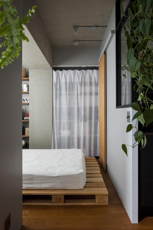 「ひとつづきにくらす」の寝室