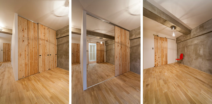 寝室の仕様を自由に変えられます