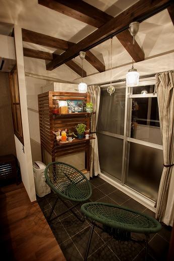 寝室からインナーテラスにつなげて、夫婦お気に入りの時間を増やします。
目の前の西公園を見ながらのひと時を楽しみ為に・・・。