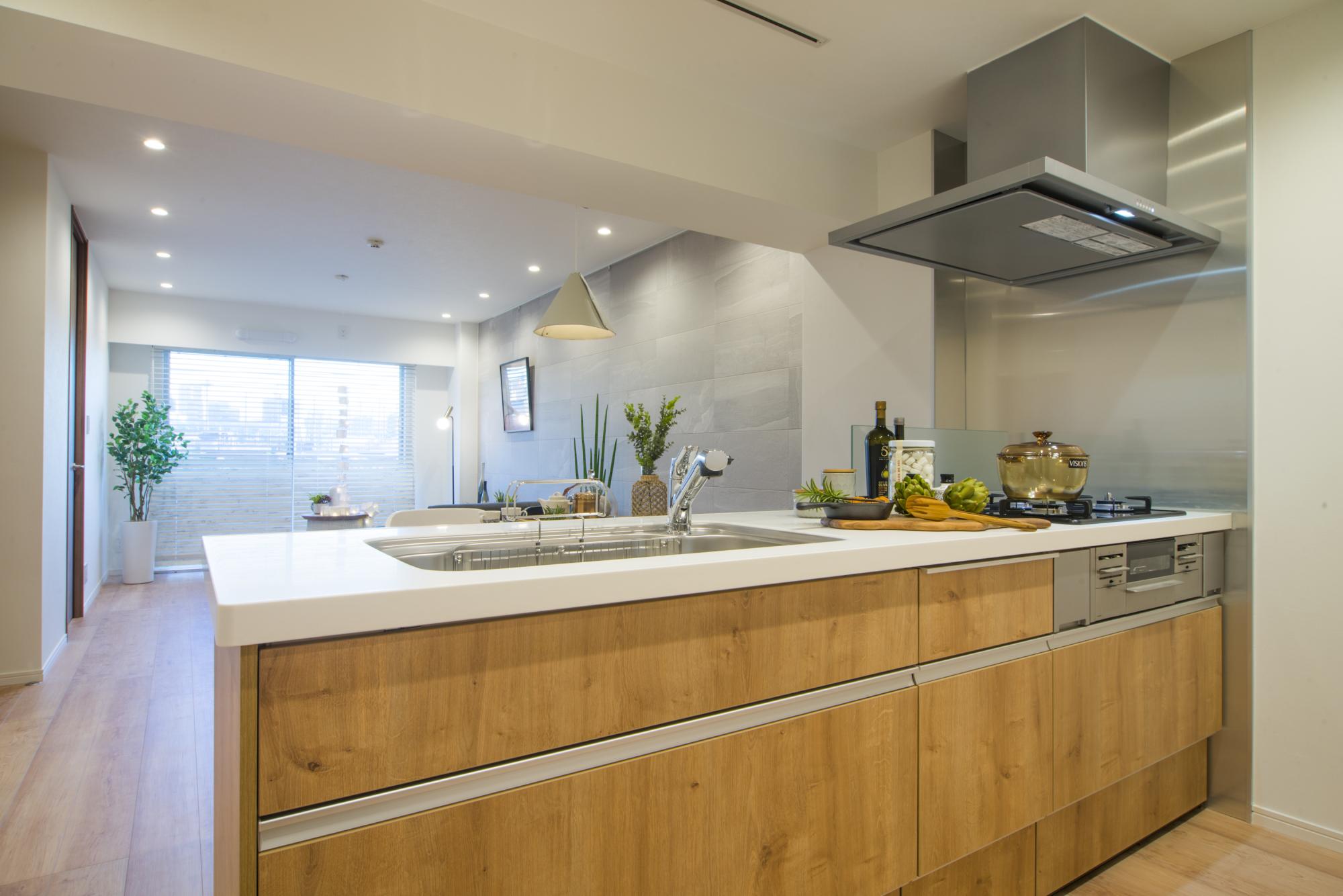 人気のカウンターキッチン