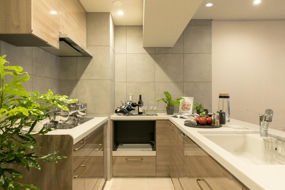 「マイリノ スマートホーム」のキッチン