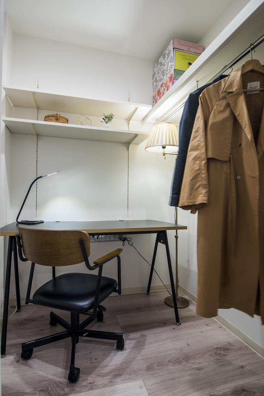 「夫婦で捗る在宅ワーク、おうち時間を変えたお部屋」の収納・クローゼット