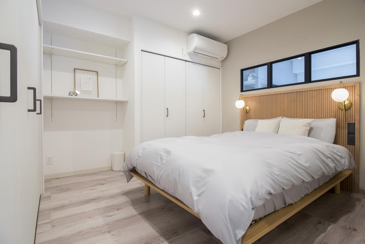 「夫婦で捗る在宅ワーク、おうち時間を変えたお部屋」の寝室