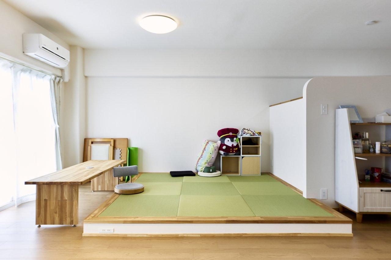 「小上がりのある暮らし」のリビングダイニング