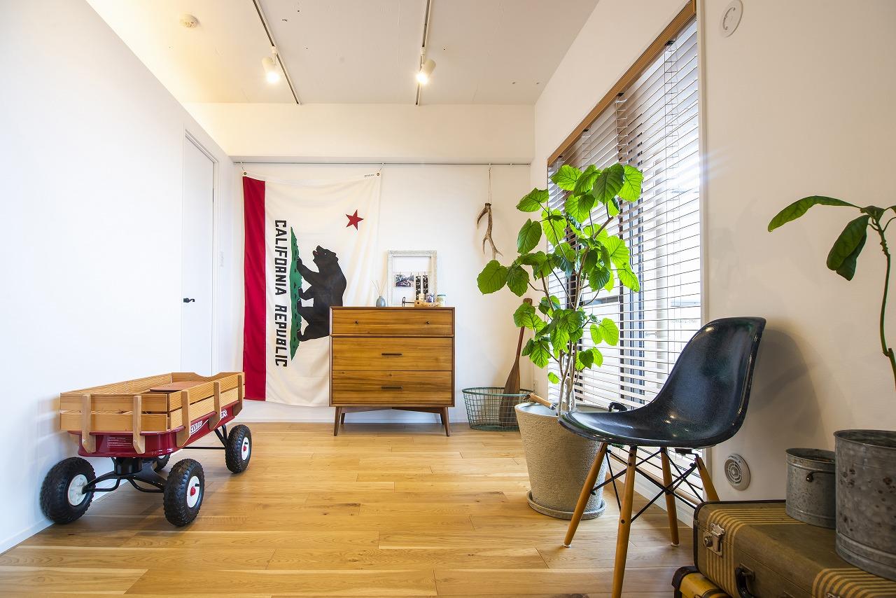 こだわりのインテリアが揃ったリビング。