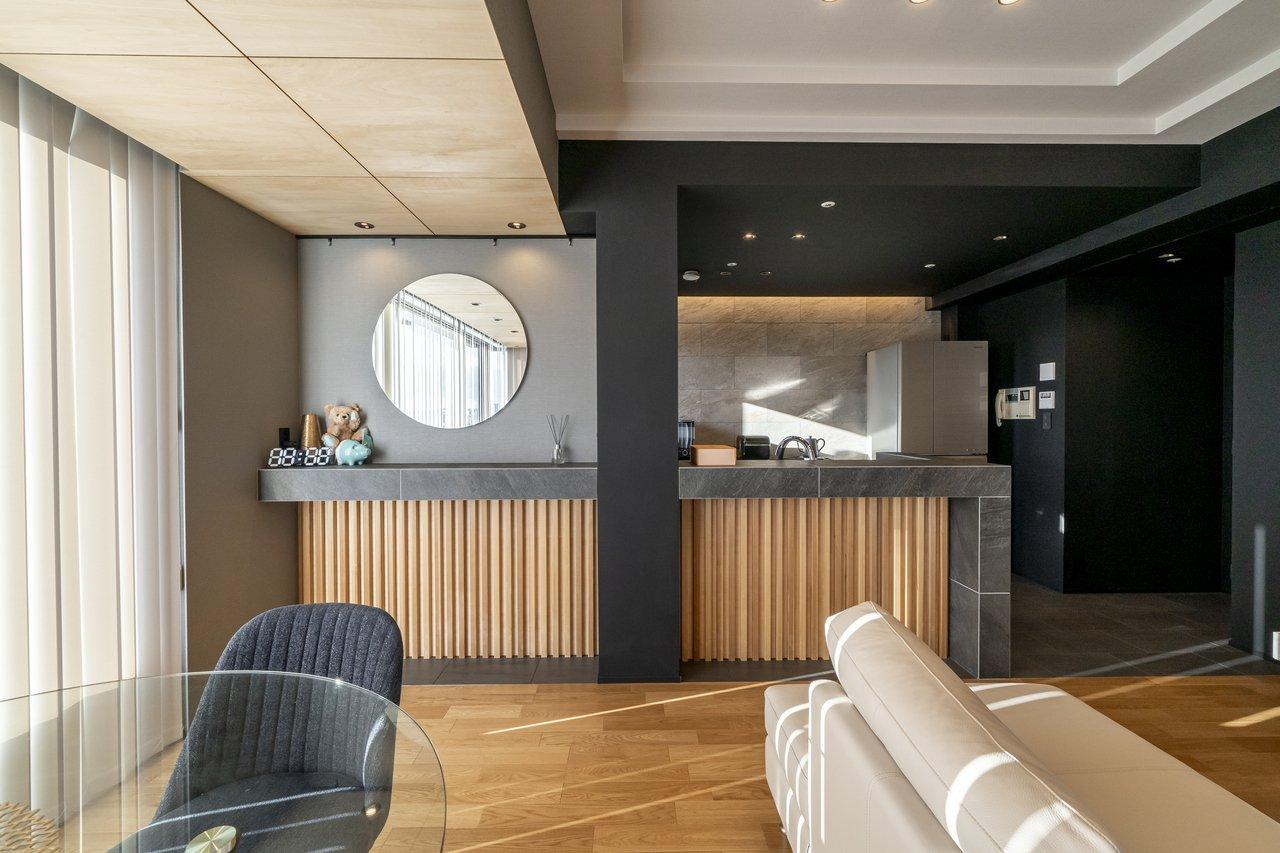 ラグジュアリーモダンに「和」をプラスしたデザイン