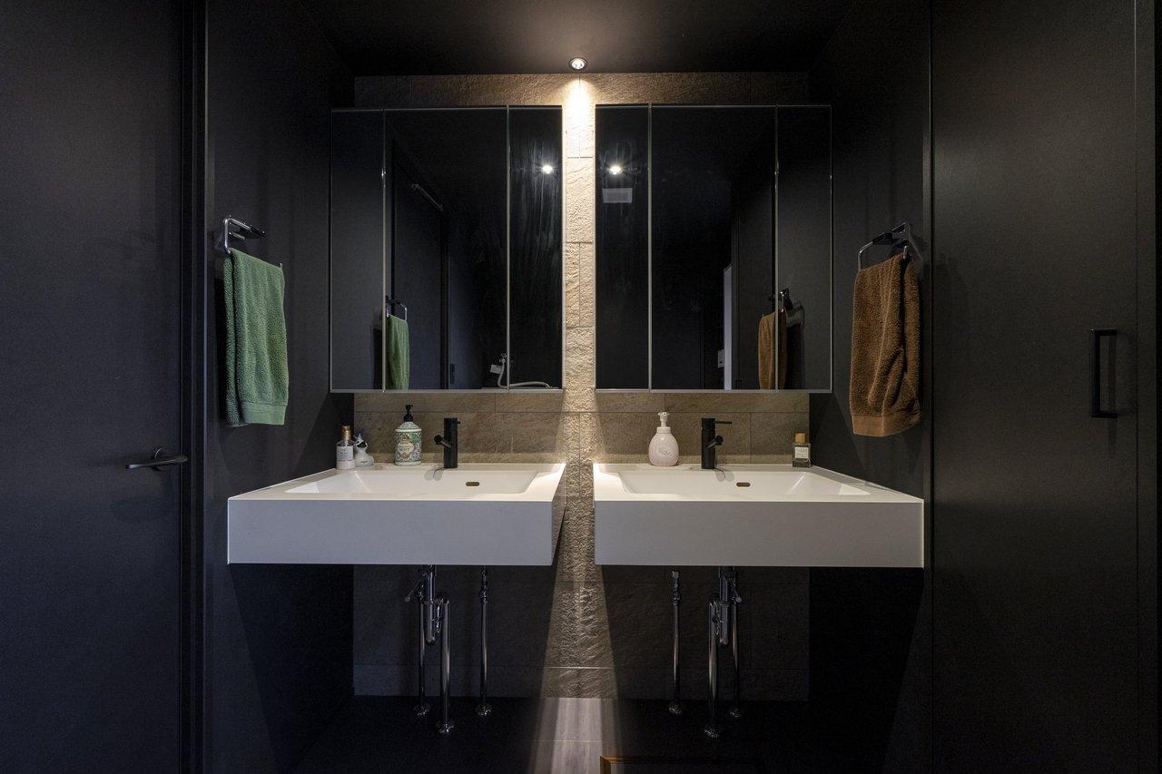 2ボウルを採用したホテルのような洗面室