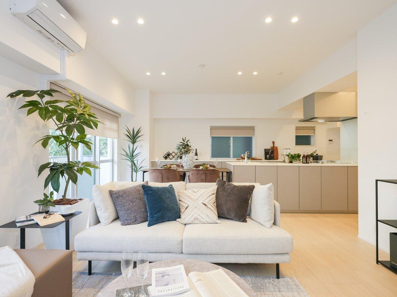 約18.8帖のリビングダイニングキッチン