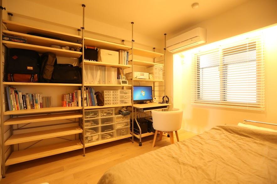 作業に没頭しても、睡眠をとっても快適な空間の部屋