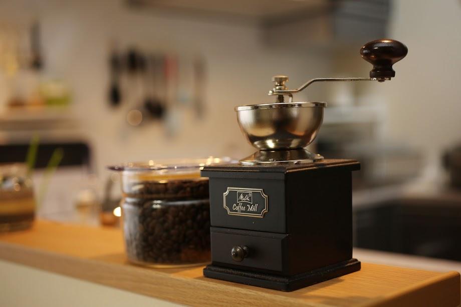 コーヒーミルもインテリアのツボ