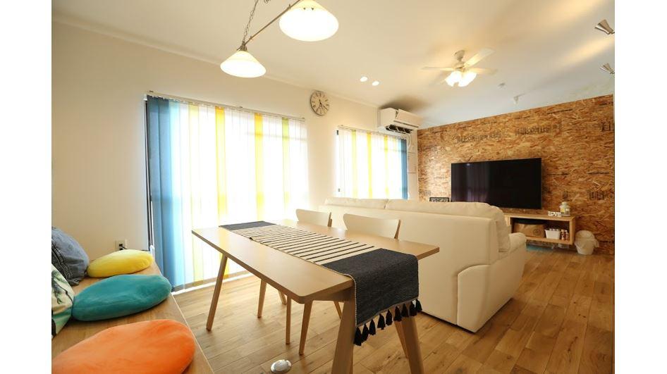 南面の光を存分に取り込めるリビングダイニング