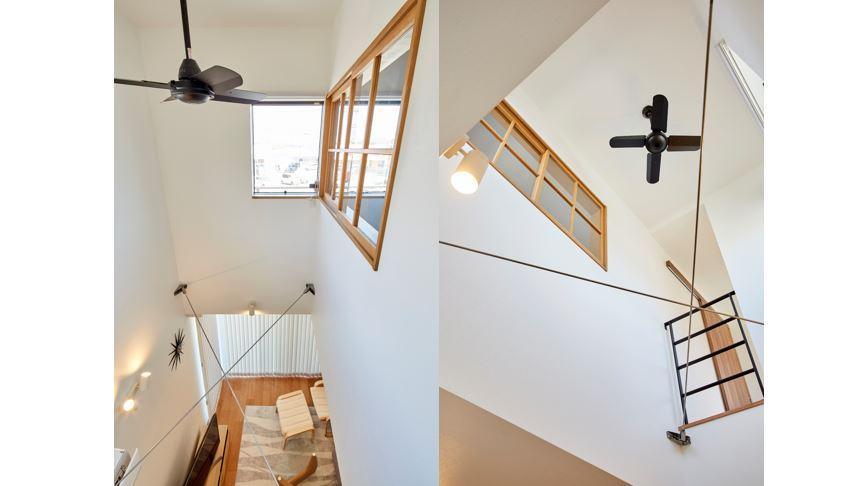 暮らしに贅沢さをプラスする吹き抜け空間。