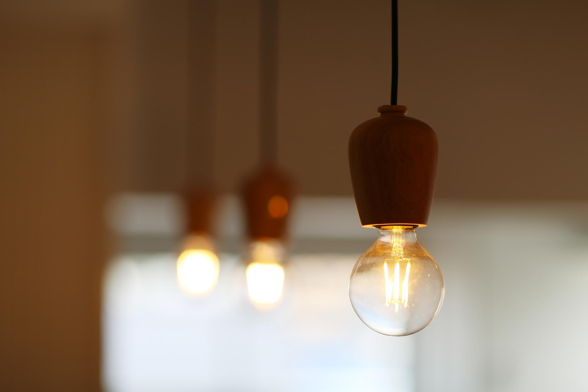 照明の一つ一つにこだわりを