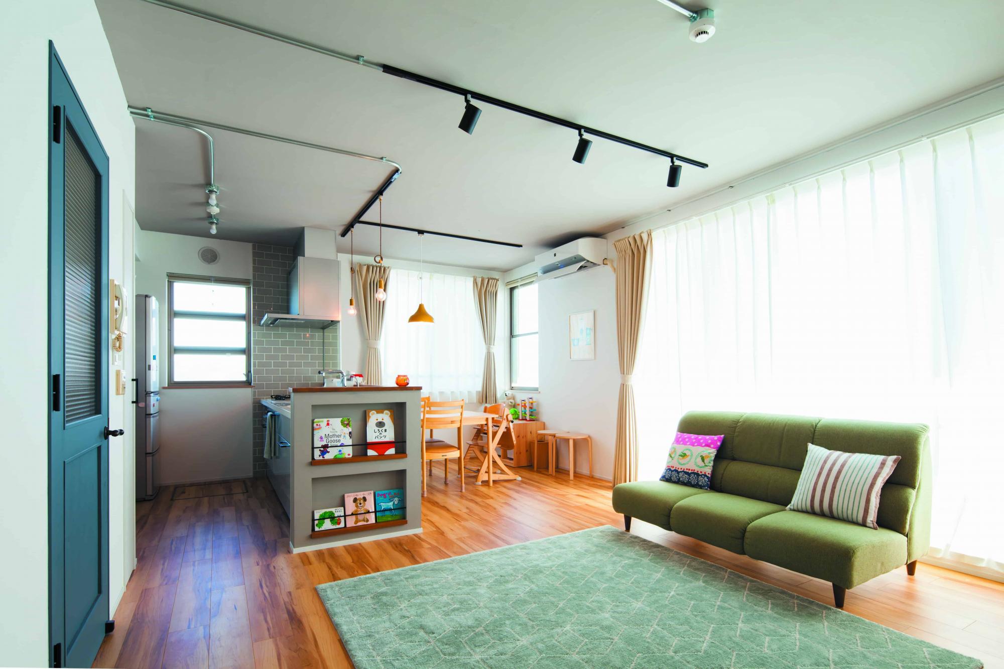 子育てと家事のしやすさを考慮した工夫を取り入れつつ、遊び心も忘れない、そんなお住まいが完成。