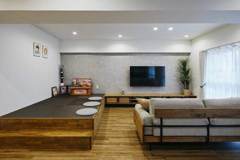 もともとは4LDKと3人家族には広めで部屋を持て余しがちな間取りでしたが、リノベーションによって家族構成・ライフスタイルに合わせた間取りに生まれ変わりました。