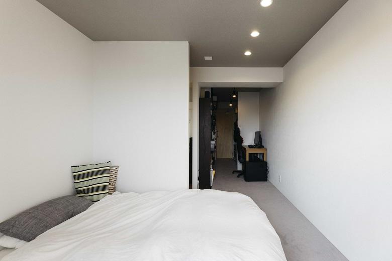 LDKから寝室、ウォークスルークローゼットまで一空間にまとめました。