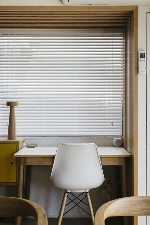 LDKの一角にちょっとしたワークスペースを造作。