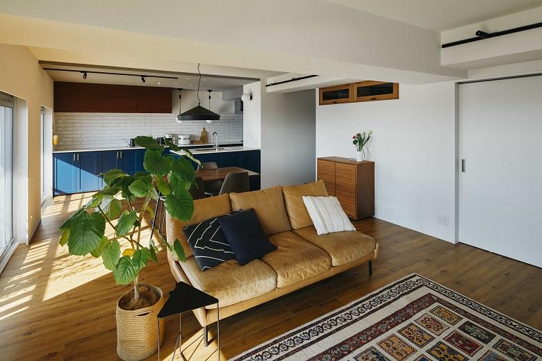 もともとLDK＋和室だった場所を広々したLDKにリノベーション。