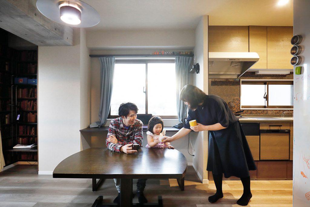 家族一緒が楽しいダイニング。