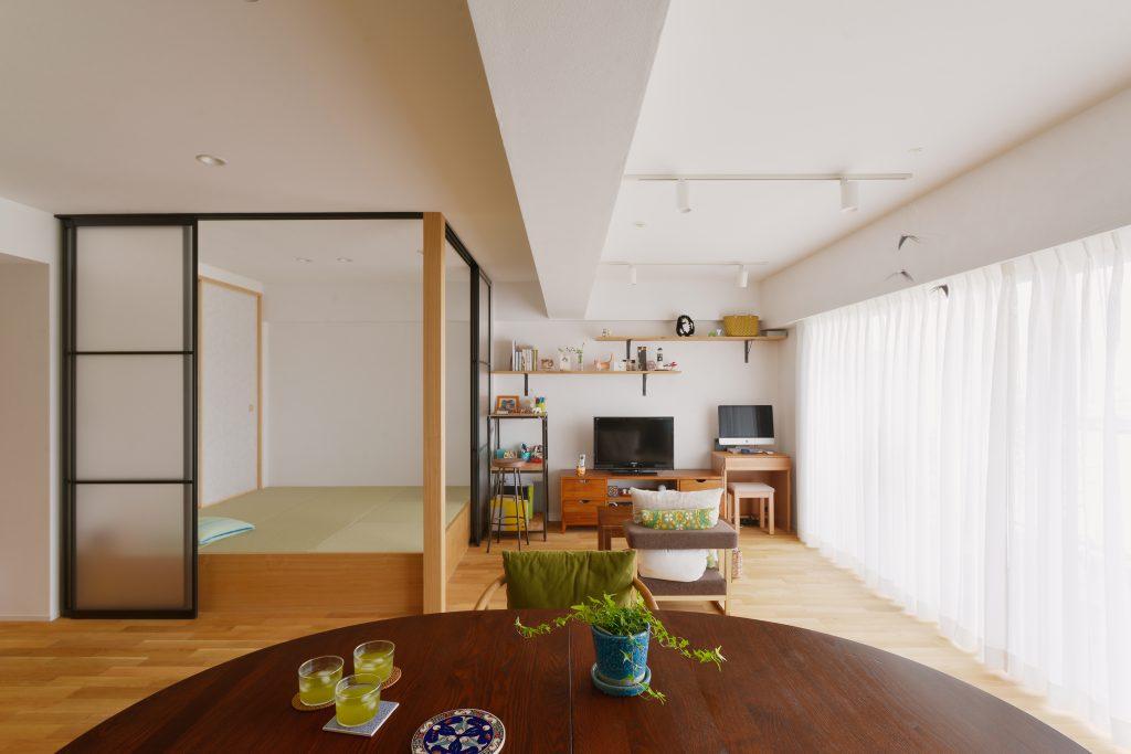 ワイドリビングは日当たりも最高。