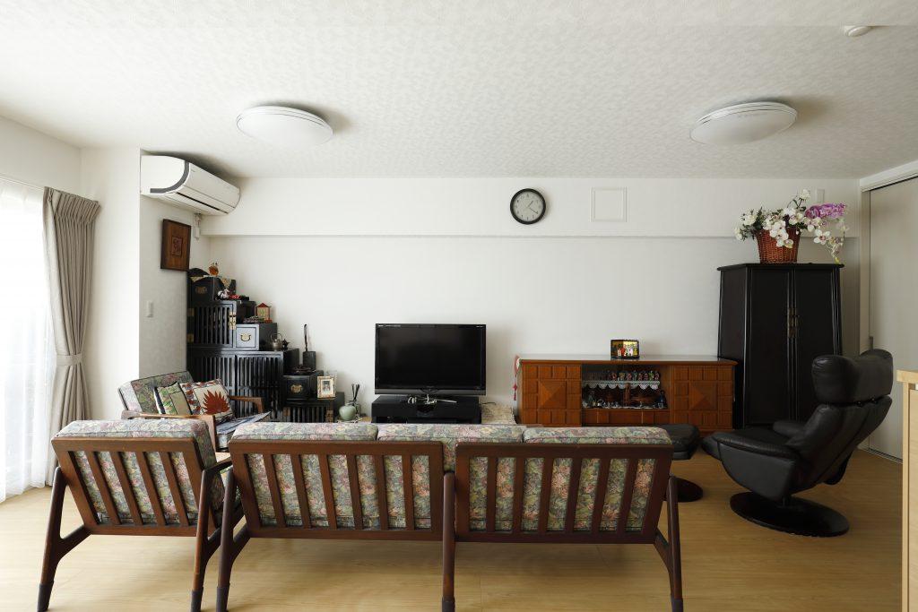 シンプルな内装にすることで家具がより映えます。