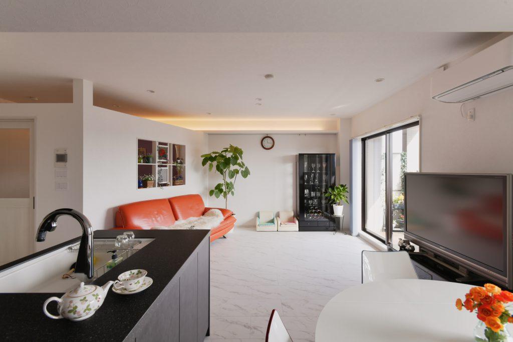 間接照明で夜はまた違った雰囲気を楽しめます。