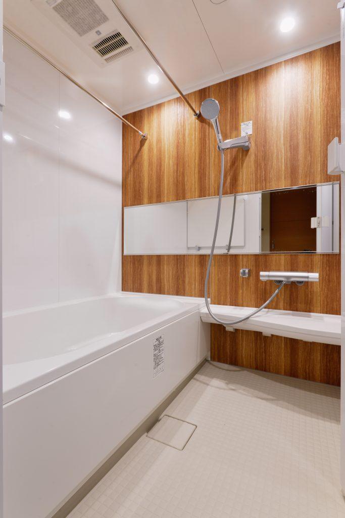 清潔感のある浴室