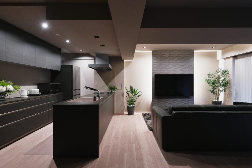 開放的なでスタイリッシュなLDK