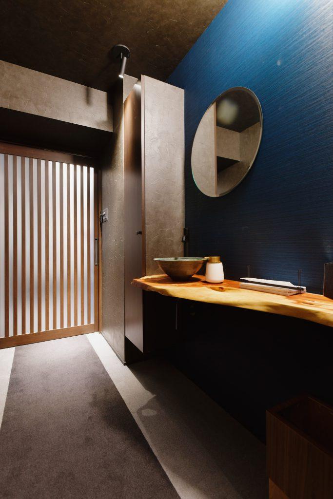 来客用の手洗いコーナー。