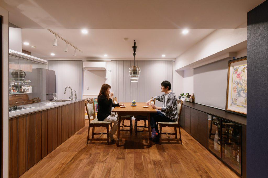 すっきりとした広々空間で好きなものに囲まれたくつろぎタイムは格別です。