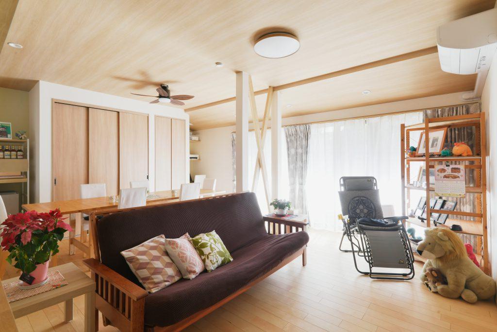 二間続きの和室が気持のよいLDKに。