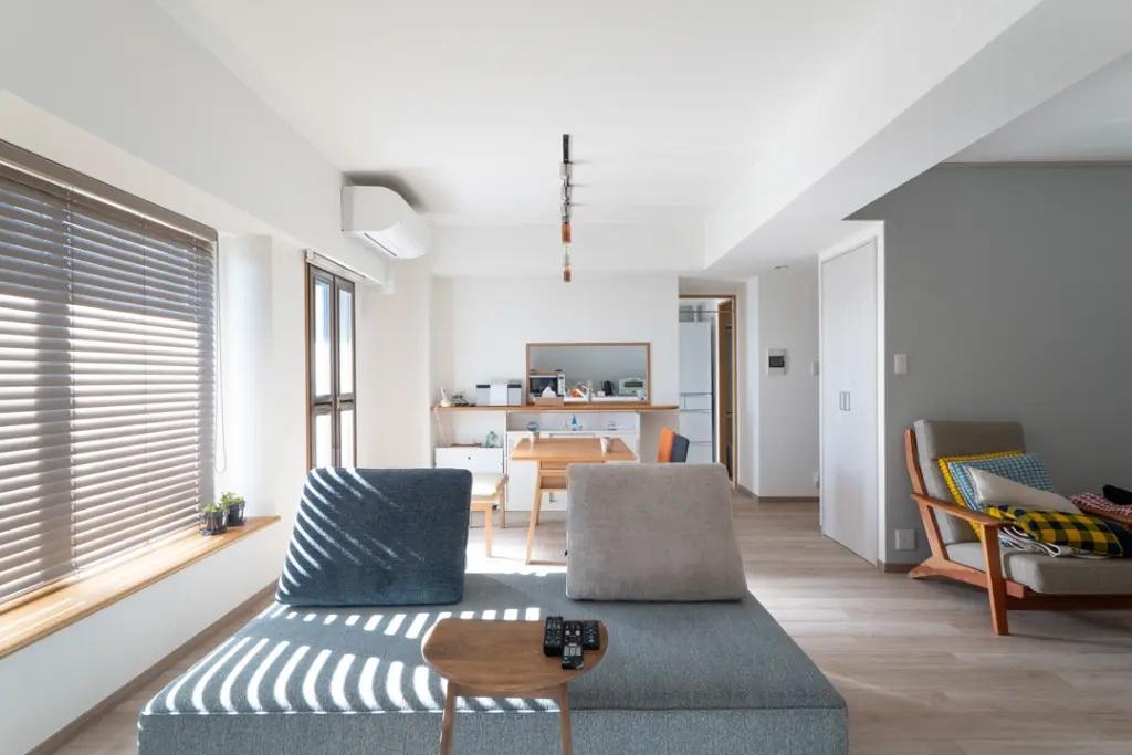 和室を取り込んでより開放的なLDKになりました。