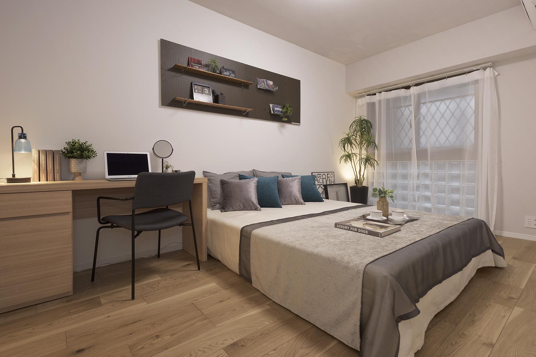 「雑貨ライフでおうち時間を楽しむ」の寝室