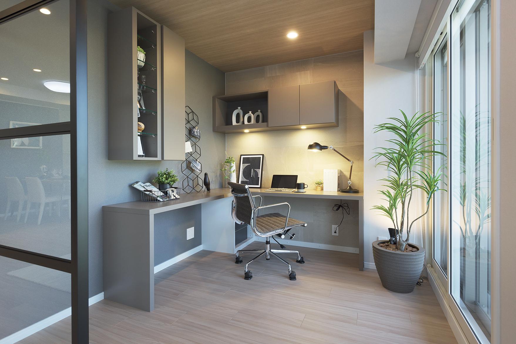 「大人のマリンスタイル」の書斎