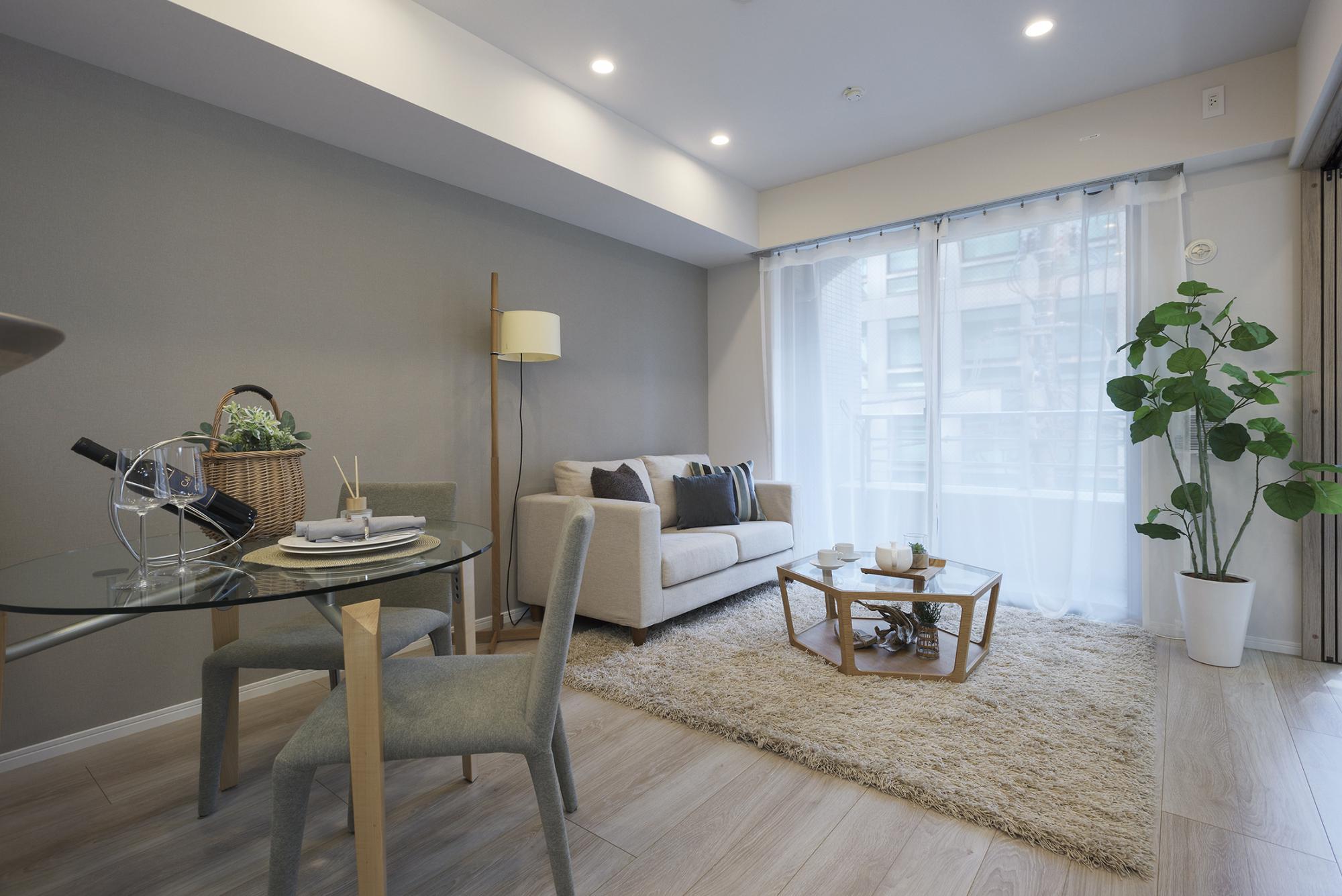 「おうちカフェ風」のリビングダイニング