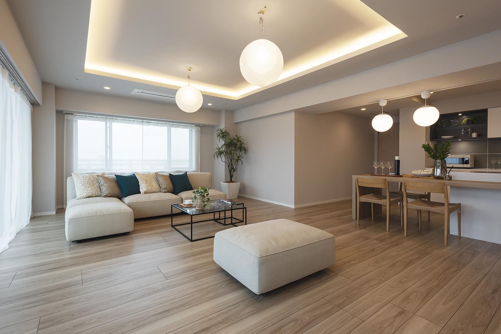 「WOOD GRAIN」のリビングダイニング