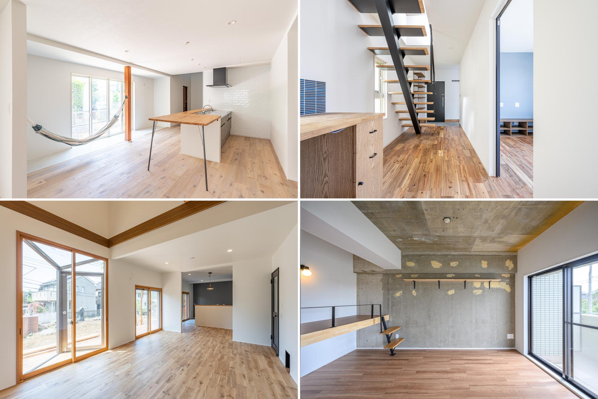 IEIRO｜株式会社アシスト
自然素材の温もりを大切にしながら、開放感あふれる住まいづくりを追求いたしております。
無垢材のフローリングや白を基調とした壁・天井に等で、明るく柔らかな空間演出◎
ハンモックやアイアン階段など、遊び心とデザイン性をプラスする工夫も◎
大きな窓から光をたっぷり取り込み、室内にいながら季節の変化を感じられる設計◎
コンクリートの素材感を活かしたラフな仕上げで、無骨さと温かみが調和する空間◎

これまで一邸一邸、
住まう方のライフスタイルに寄り添いながら、デザイン性と機能性を両立させた住まいをカタチにしてきました。
これからも、お客様にとって唯一無二の「心地よい暮らし」を提案してまいります。