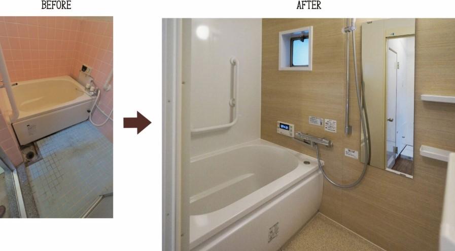 L型手すりやシャワーハンガーにも手すり代わりになるスライドバーを設置。
年齢を重ねられても安心です♪