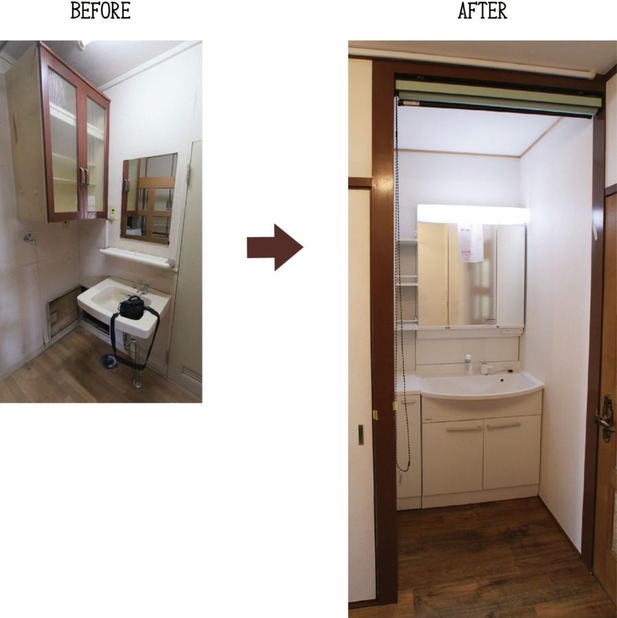 出入り口にはロールスクリーンを設置し、来客時には簡単に目隠しができるようにしました♪