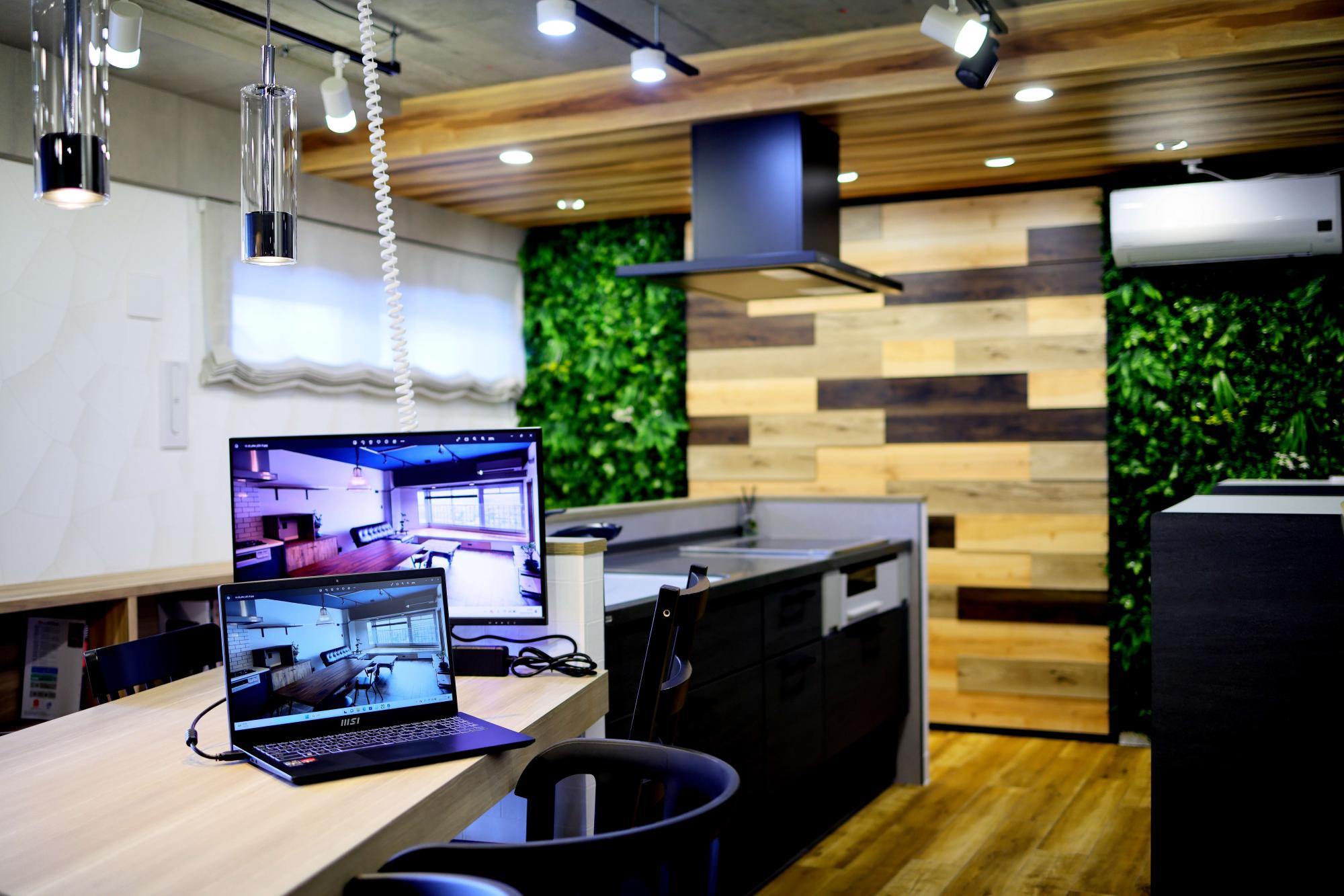 イメージパースを用いてリノベーションのご提案をさせて頂きます！
お住まいのカラーコーディネートや収納の高さ等、細部にわたりお打合せさせて頂きます。

最新のキッチン・洗面台・トイレなどの展示もございますのでお気軽にご来店くださいませ。