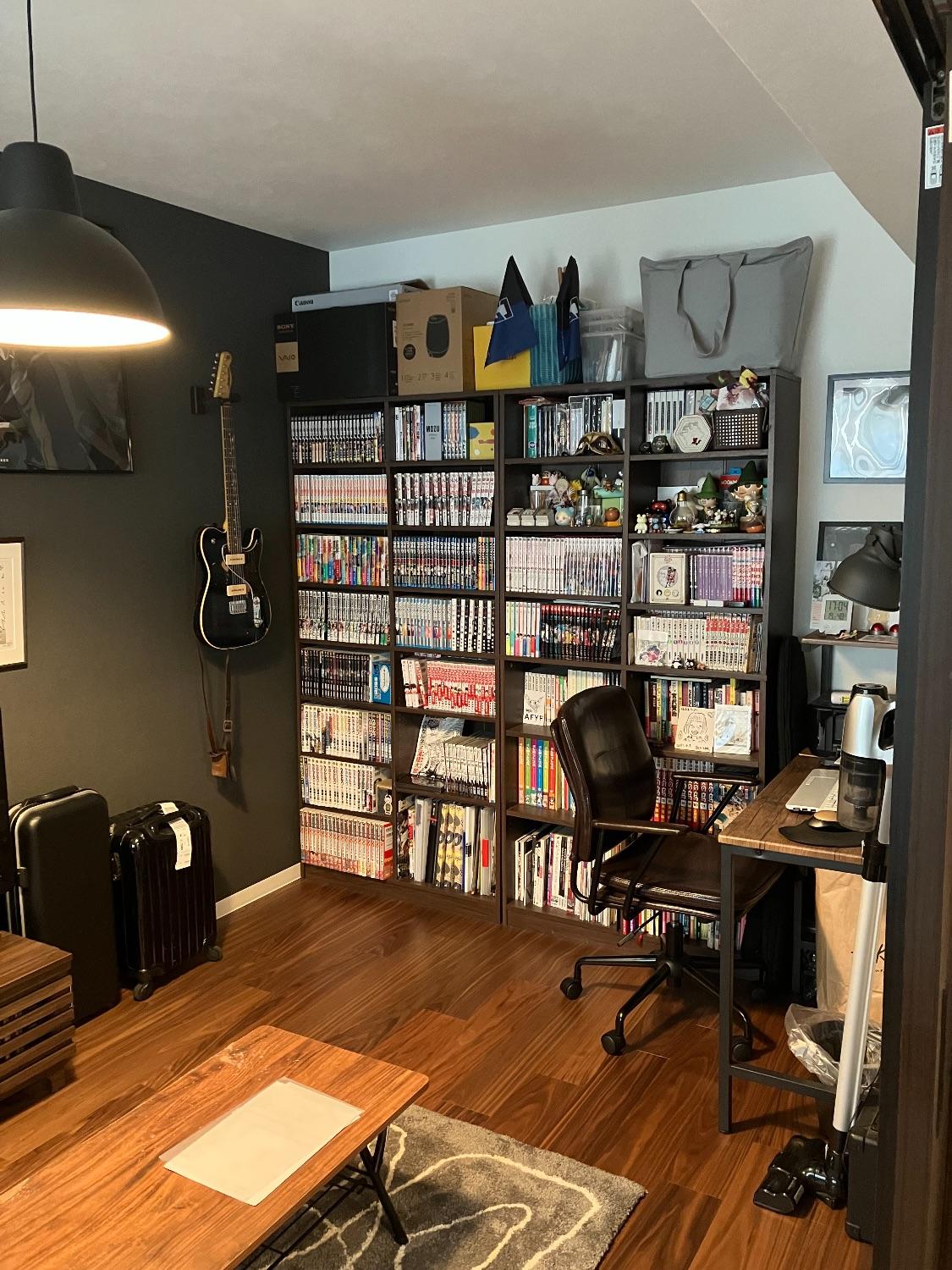 「コンクリート剥き出しの無骨でカッコいい　インダストリアルデザイン！」の書斎