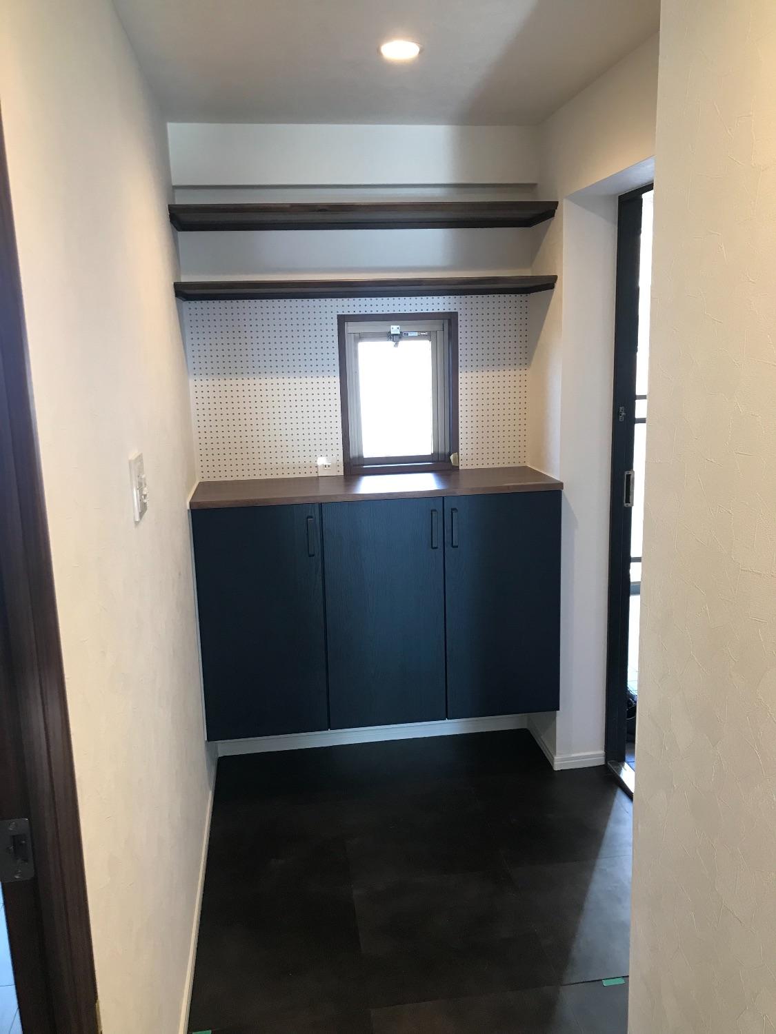 「家族の笑顔が自然と集まる♪　居心地の良いアメリカンスタイル！」の玄関・土間