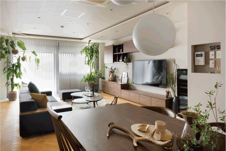 青山リノベスタジオ①　マンションの一室をリノベーションした「見て・触れて・体感できる」モデルルームです。ぜひご家族揃ってお越しください。我が家なりの最適なサイズや仕様が見つかります。